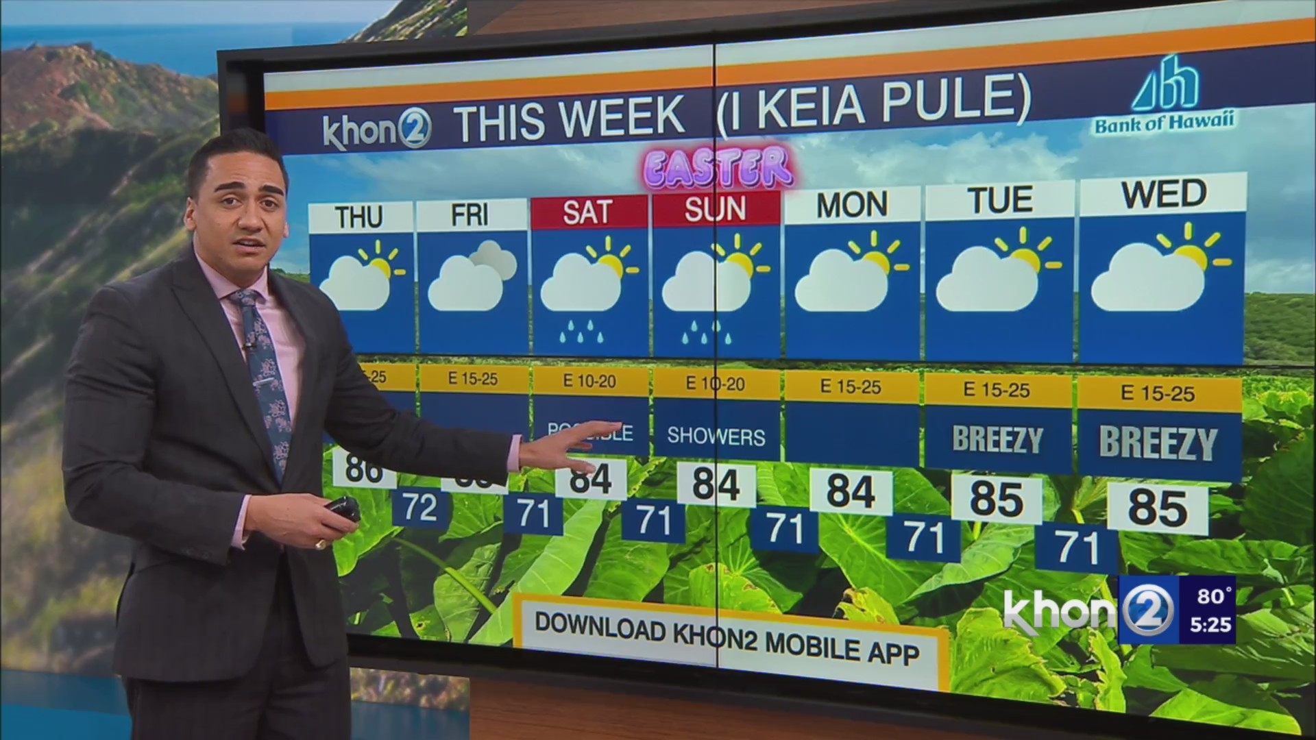 Locally breezy trade winds prevail across the islands – KHON2