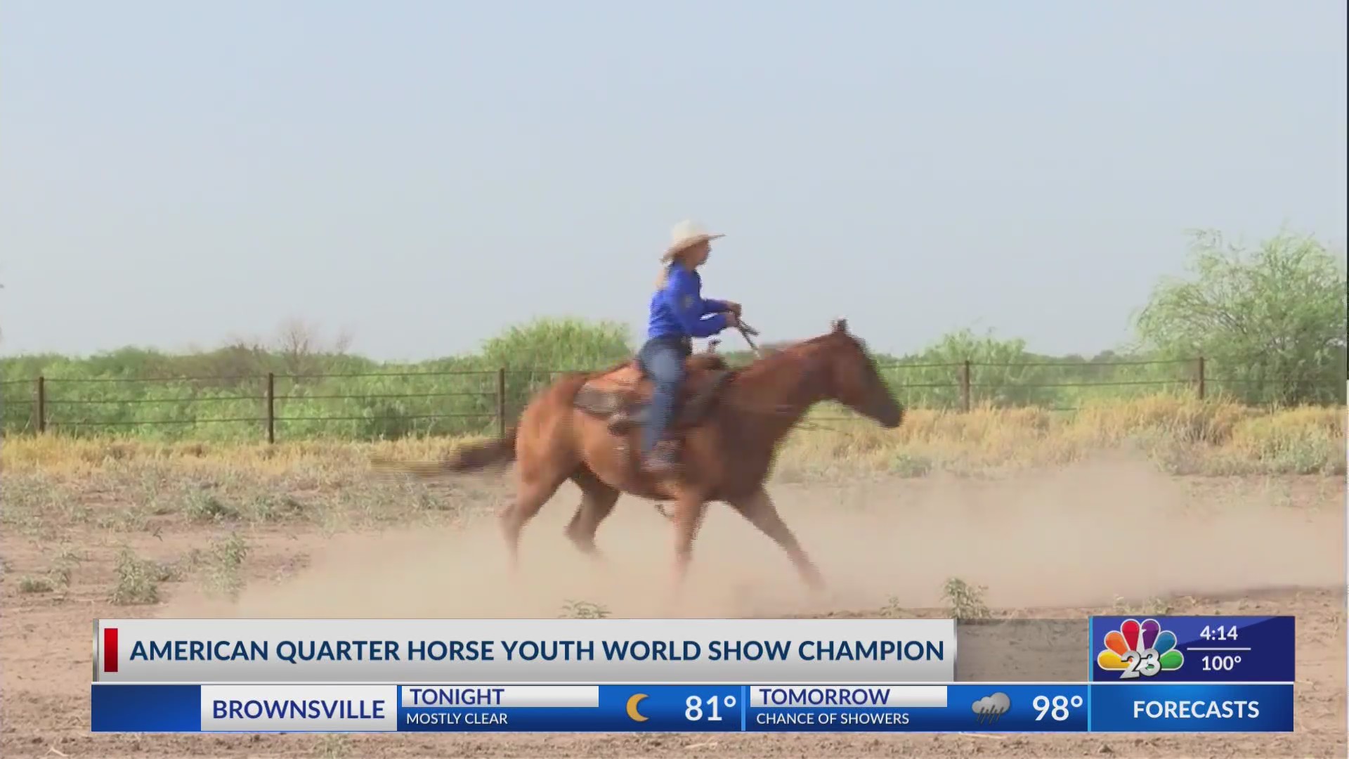 American Quarter Horse Youth World Show Champion KVEOTV