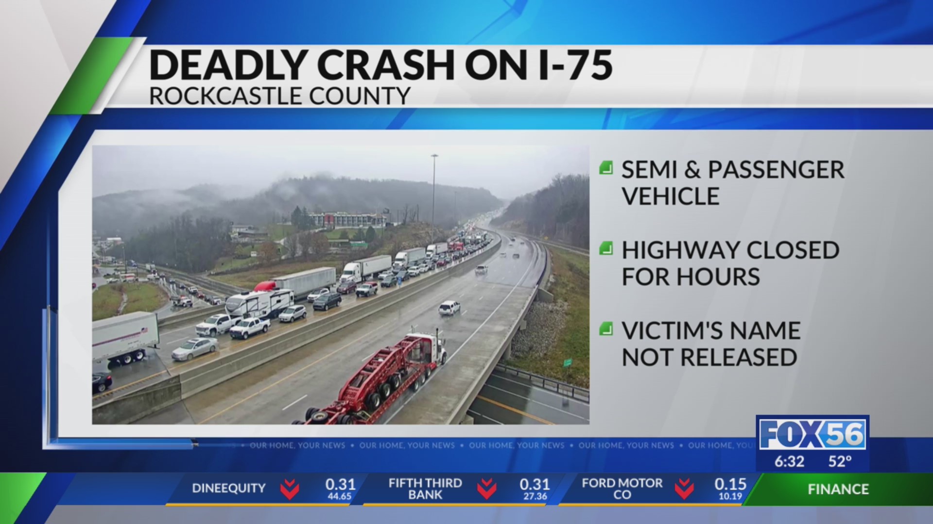 One dead following a crash on I-75 in Rockcastle County – FOX 56 News