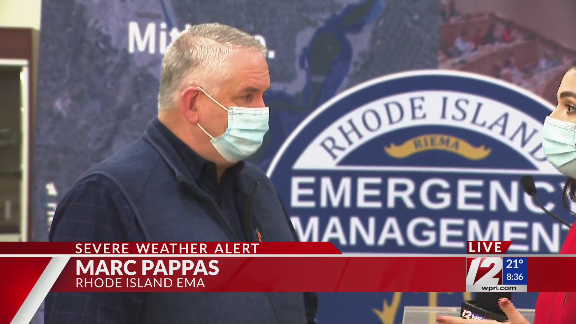 EMA Director Mark Pappas on conditions 830 a.m.