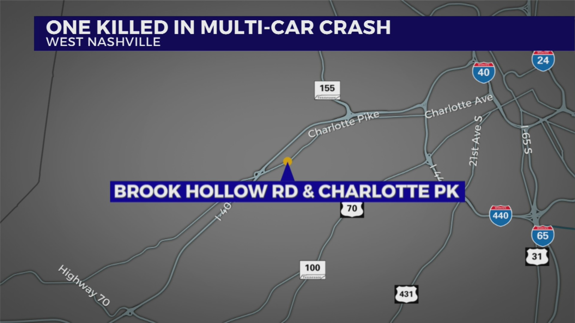 1 killed in multi-car crash in West Nashville – WKRN News 2