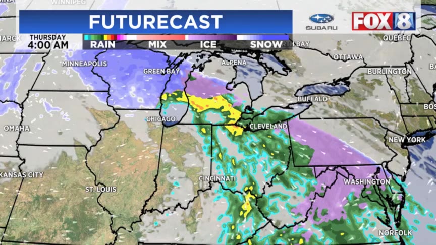 Here’s a timeline of rain, cold, snow on the way – Fox 8 Cleveland WJW