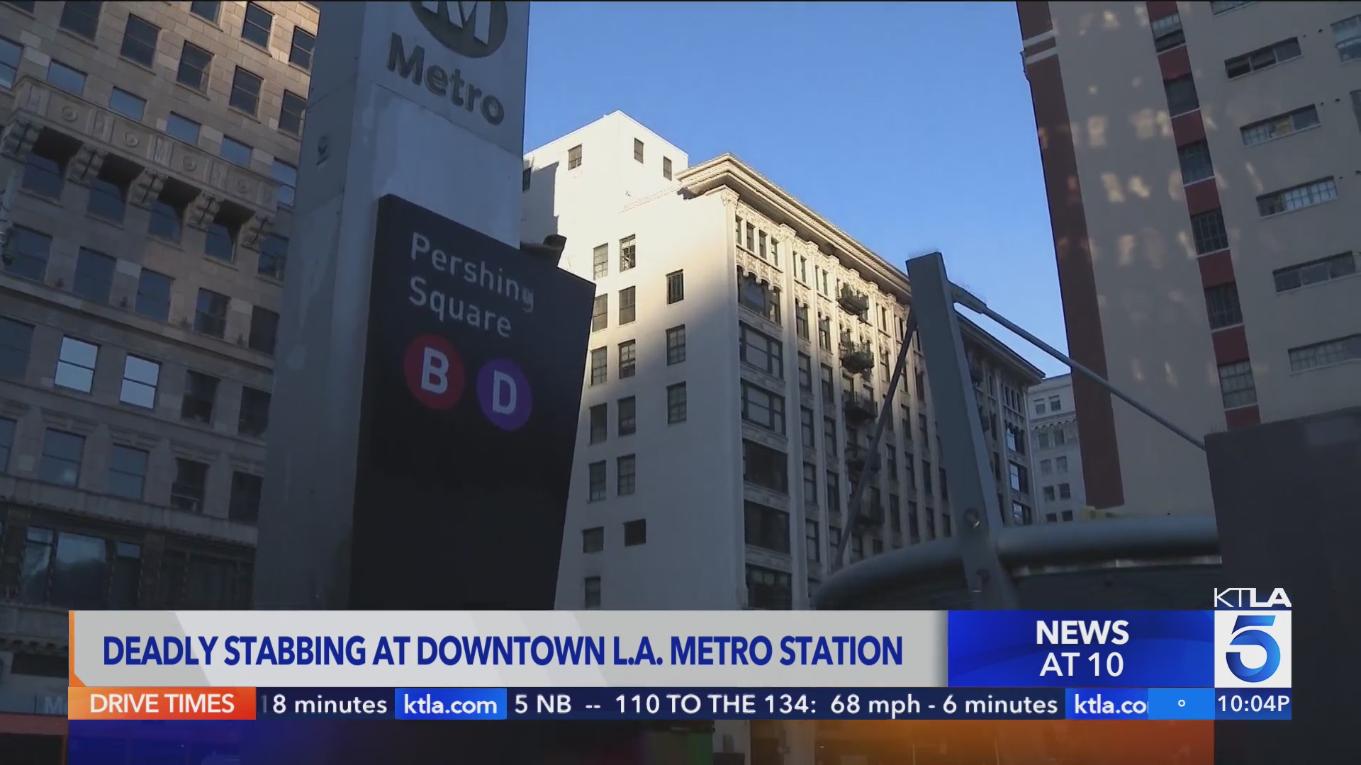 Deadly stabbing at downtown L.A. Metro station – KTLA