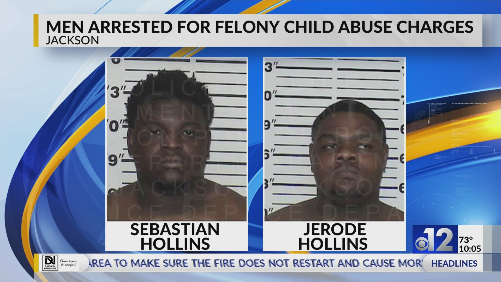 Two Jackson men charged with felony child abuse – WJTV