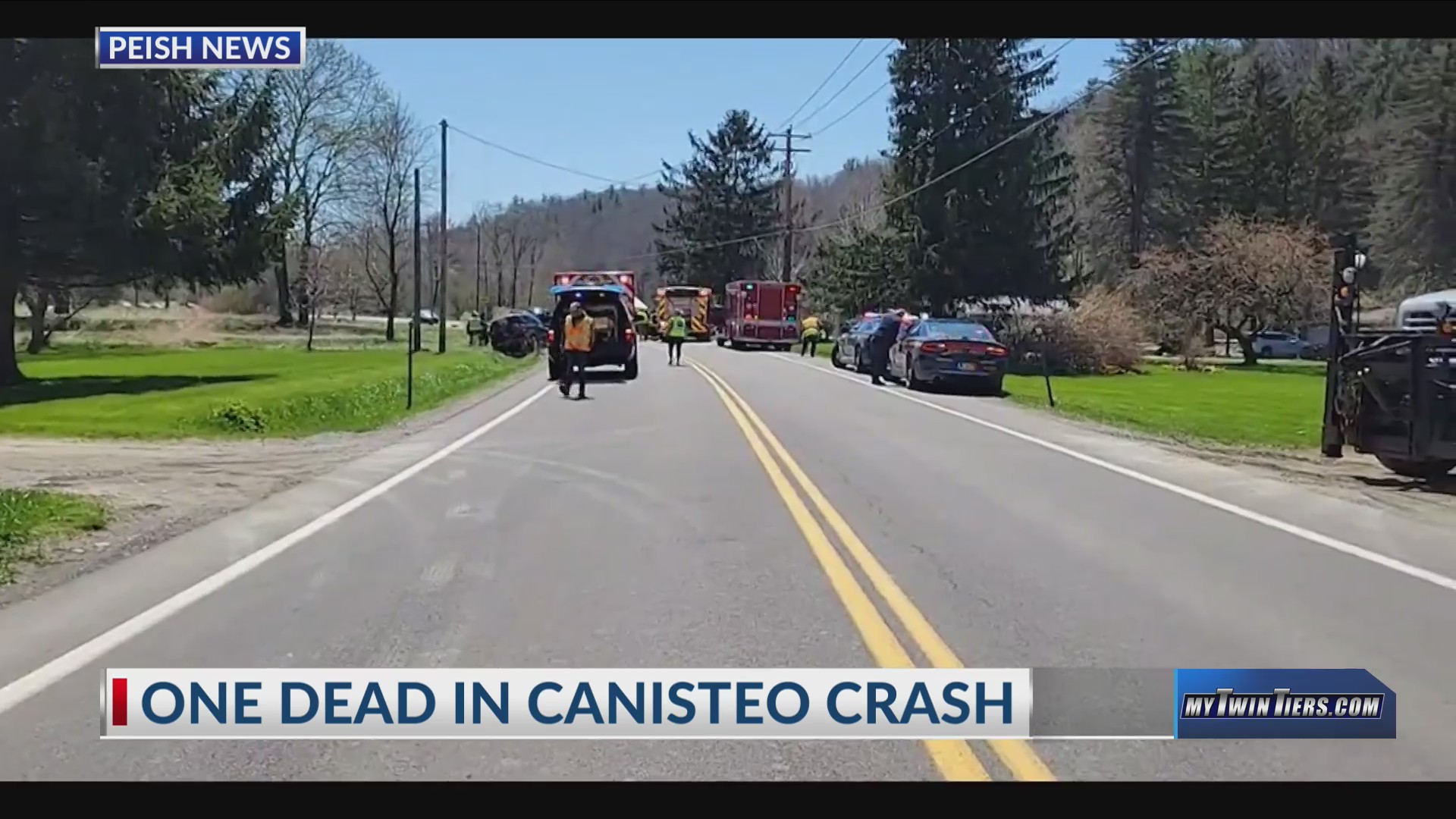 One dead in Canisteo crash; coroner called to scene WETM