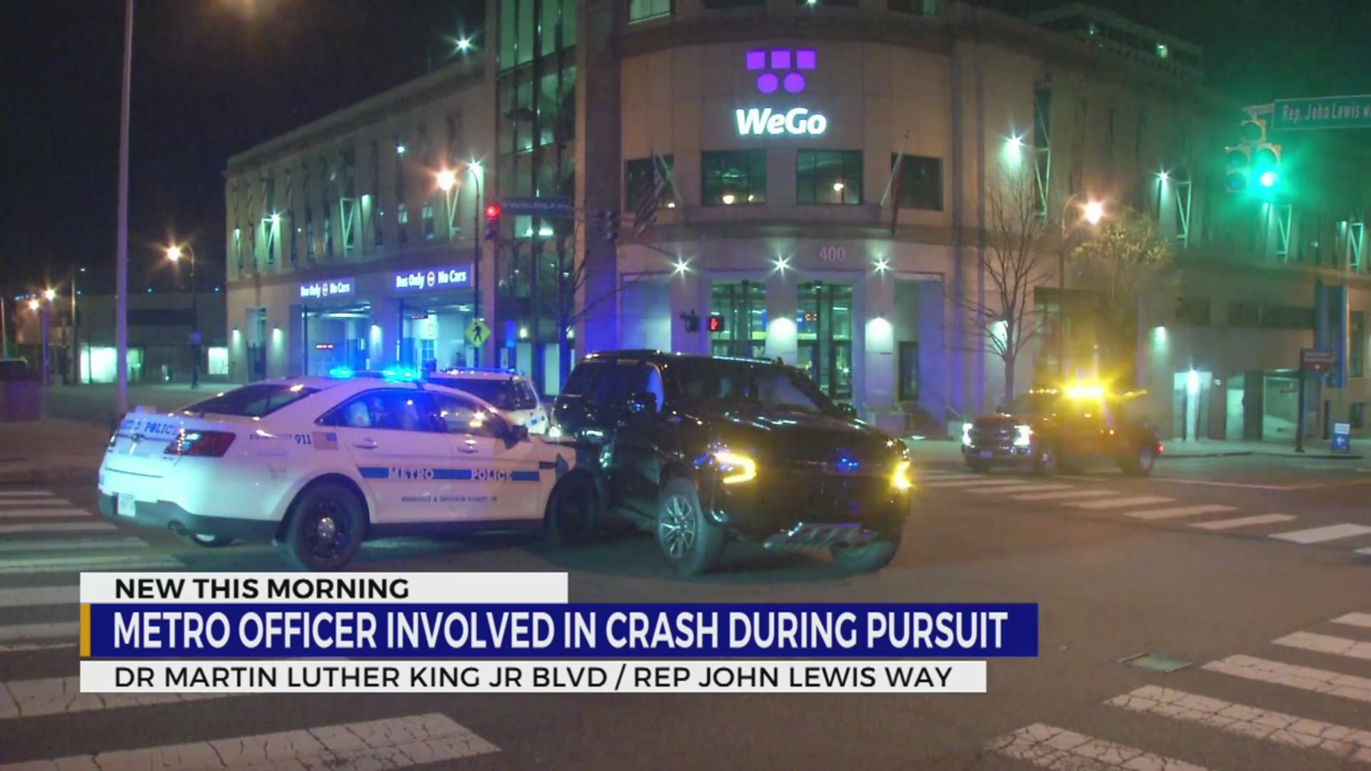 Metro Police officer involved in crash during pursuit – WKRN News 2