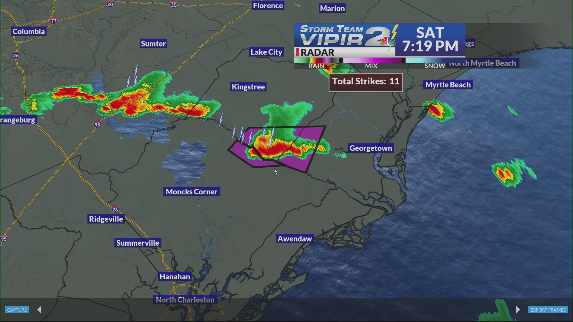 Storm Team 2 tracks tornado warnings Saturday evening – WCBD News 2