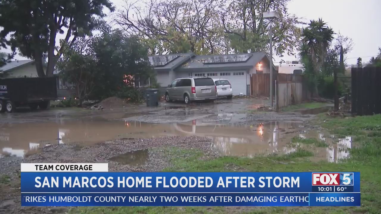 San Marcos Home Flooded After Storm – FOX 5 San Diego & KUSI News