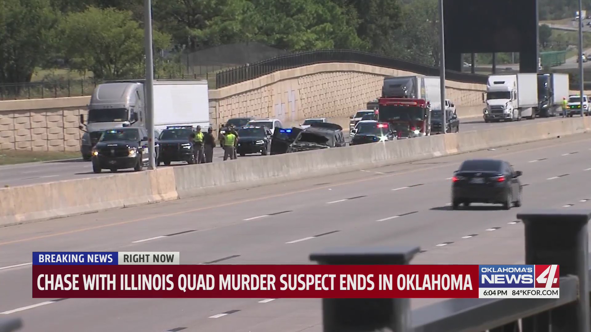 Chase with Illinois quad murder suspect ends in Oklahoma – KFOR.com ...