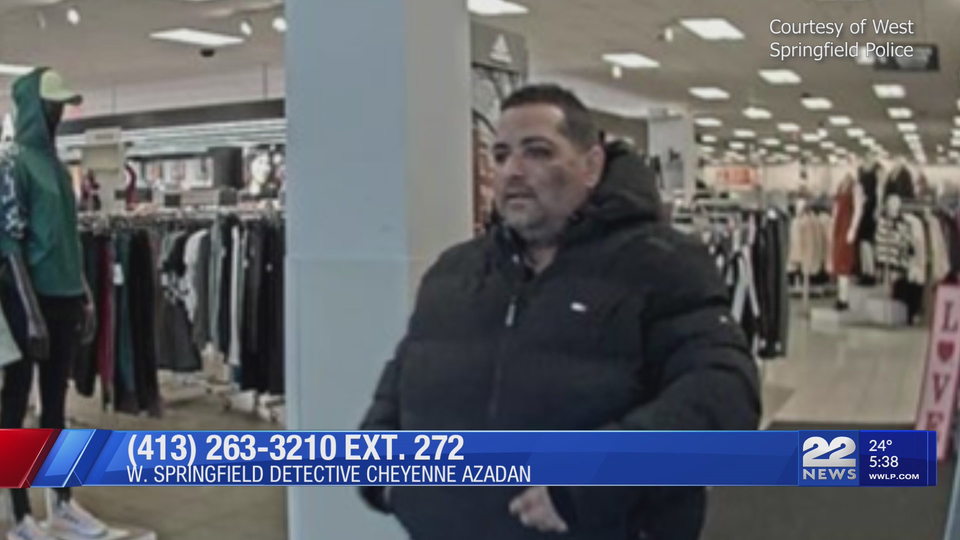 West Springfield Police seek help identifying theft suspect – WWLP