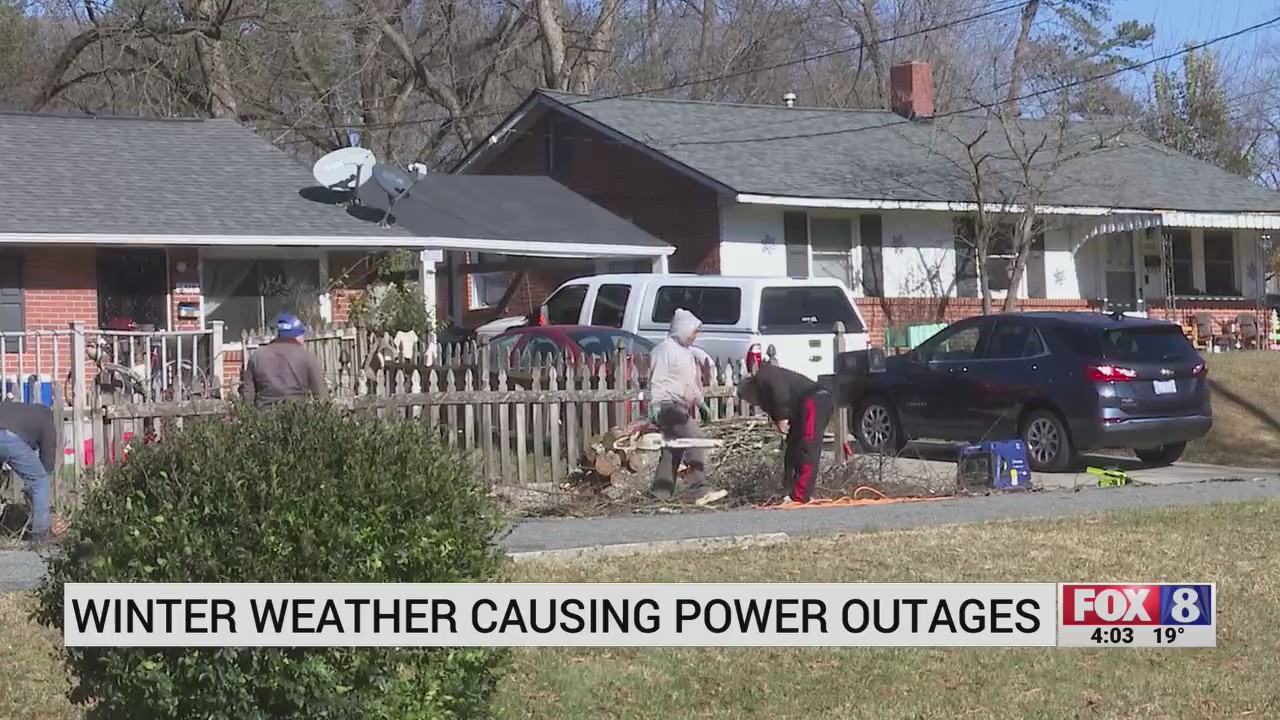 Winter weather causes power outages – FOX8 WGHP