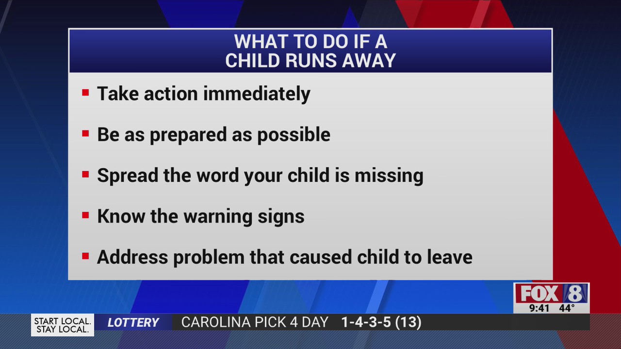 What to do if a child runs away from home – FOX8 WGHP