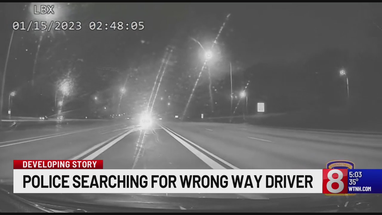 VIDEO: Connecticut State Police searching for wrong-way driver on ...