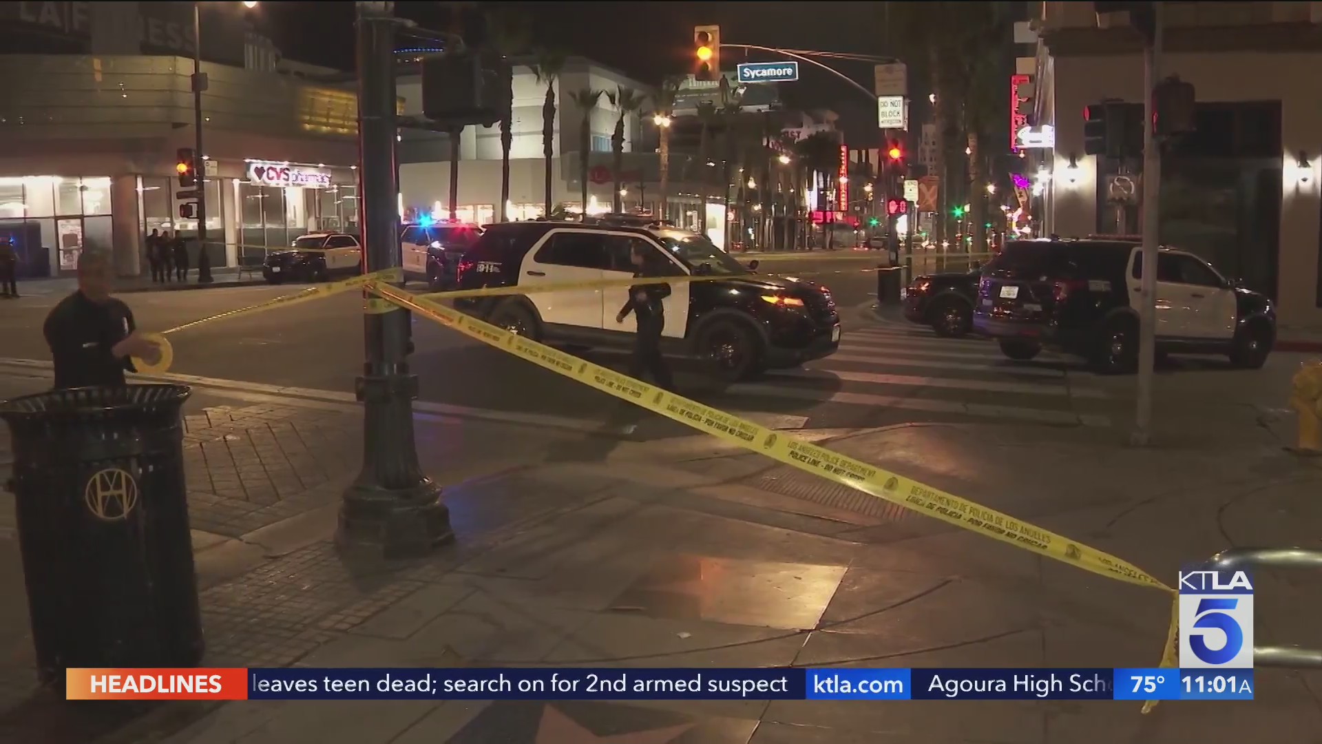 Shooting on Hollywood Walk of Fame leaves teen dead KTLA