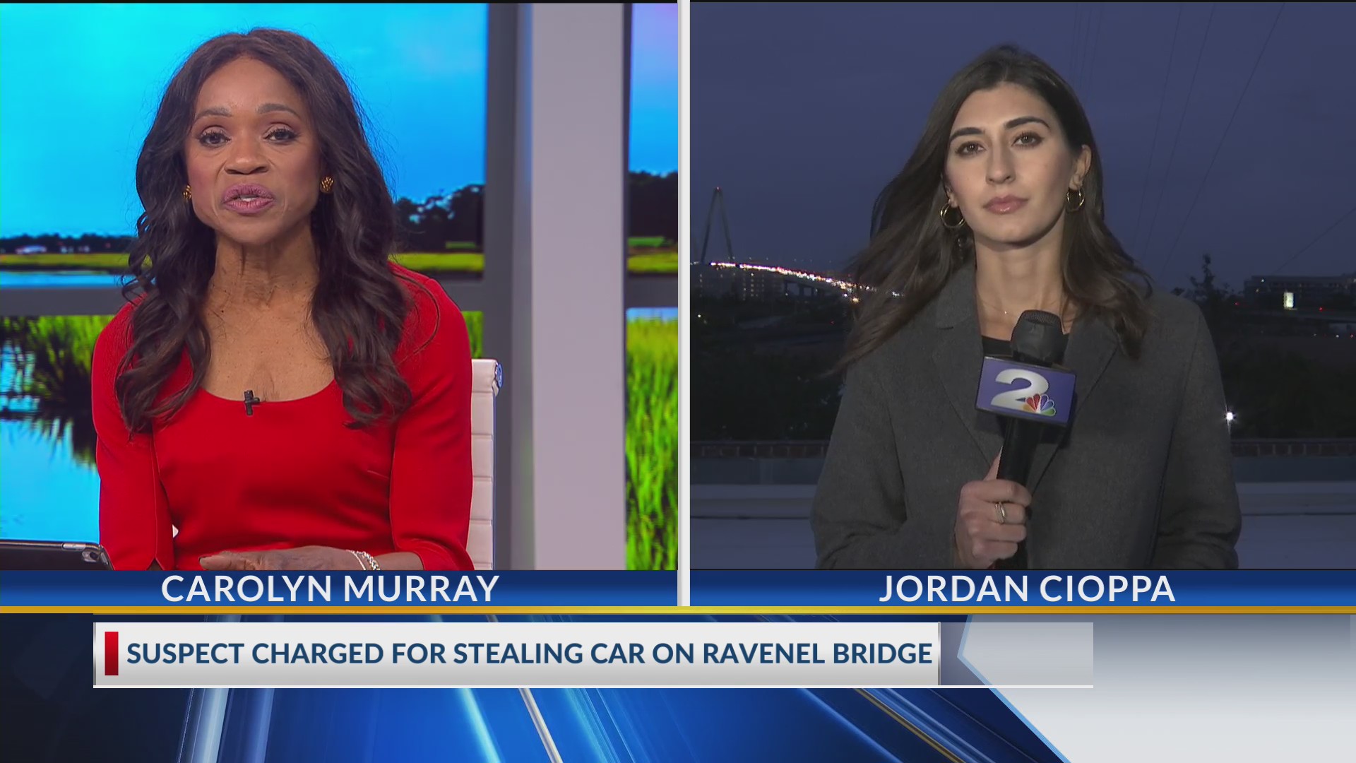 Car theft after Ravenel Bridge crash – WCBD News 2