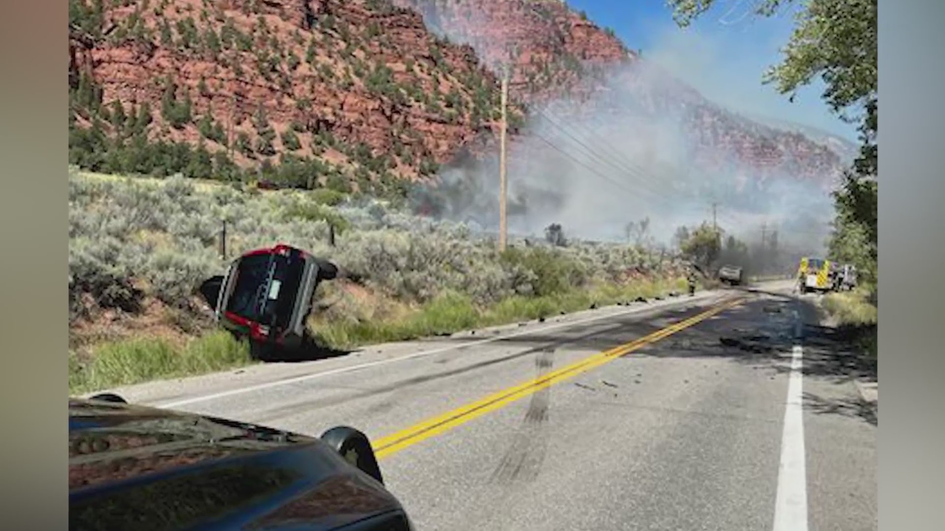 I-70 closed for fire after crash in Eagle County – FOX31 Denver