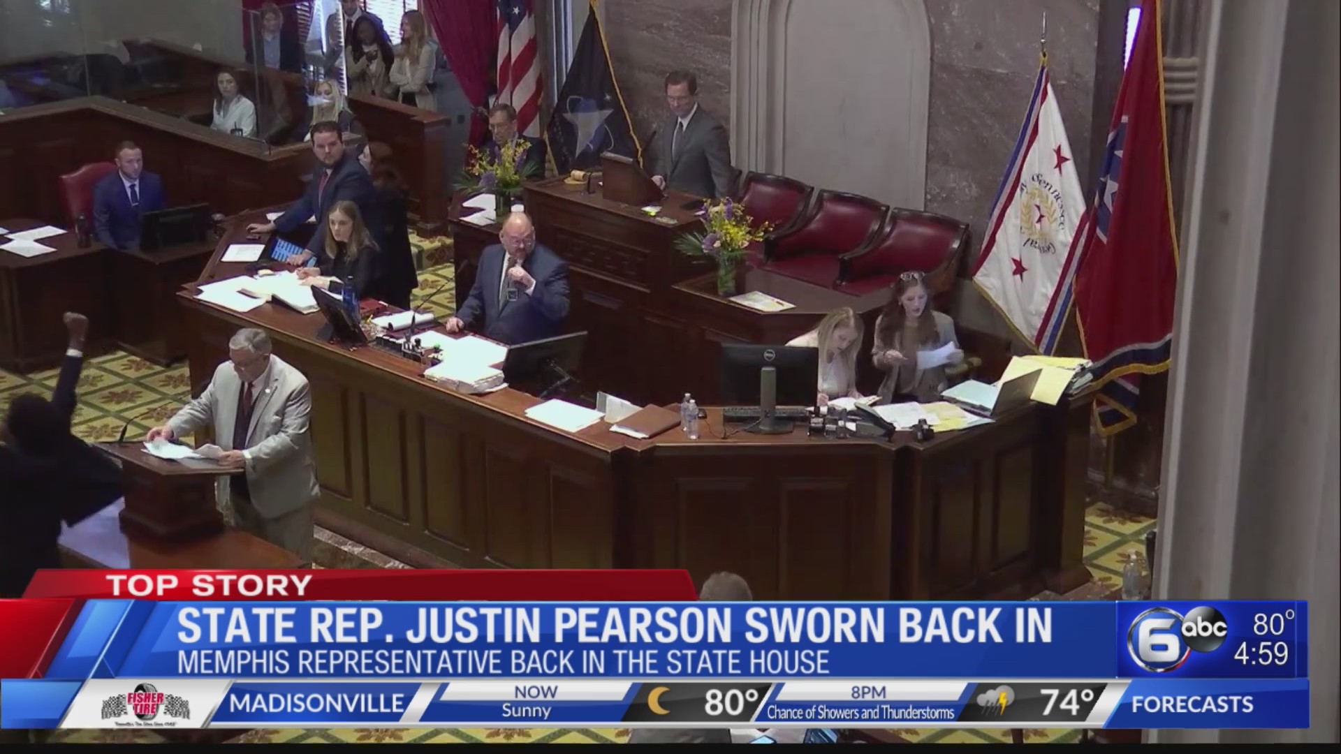Ms. Pearson Republican State Rep. Justin Pearson sworn back into general assembly – WATE 6 On ...