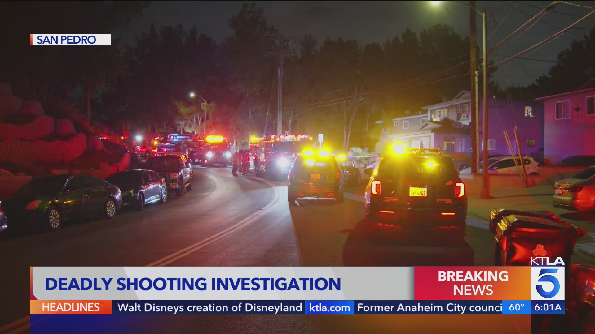 1 dead, 3 injured in overnight shooting in San Pedro – KTLA