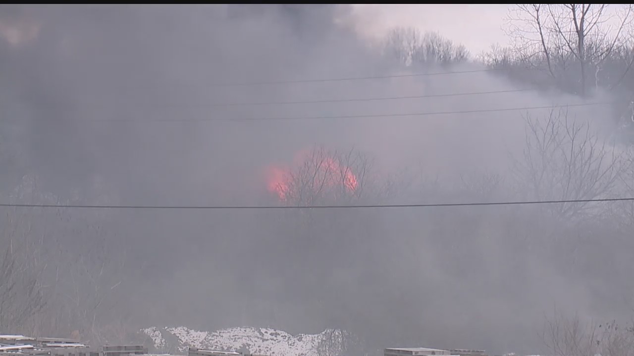 Hazardous materials specialist Silverio Caggiano speaks on the dangers