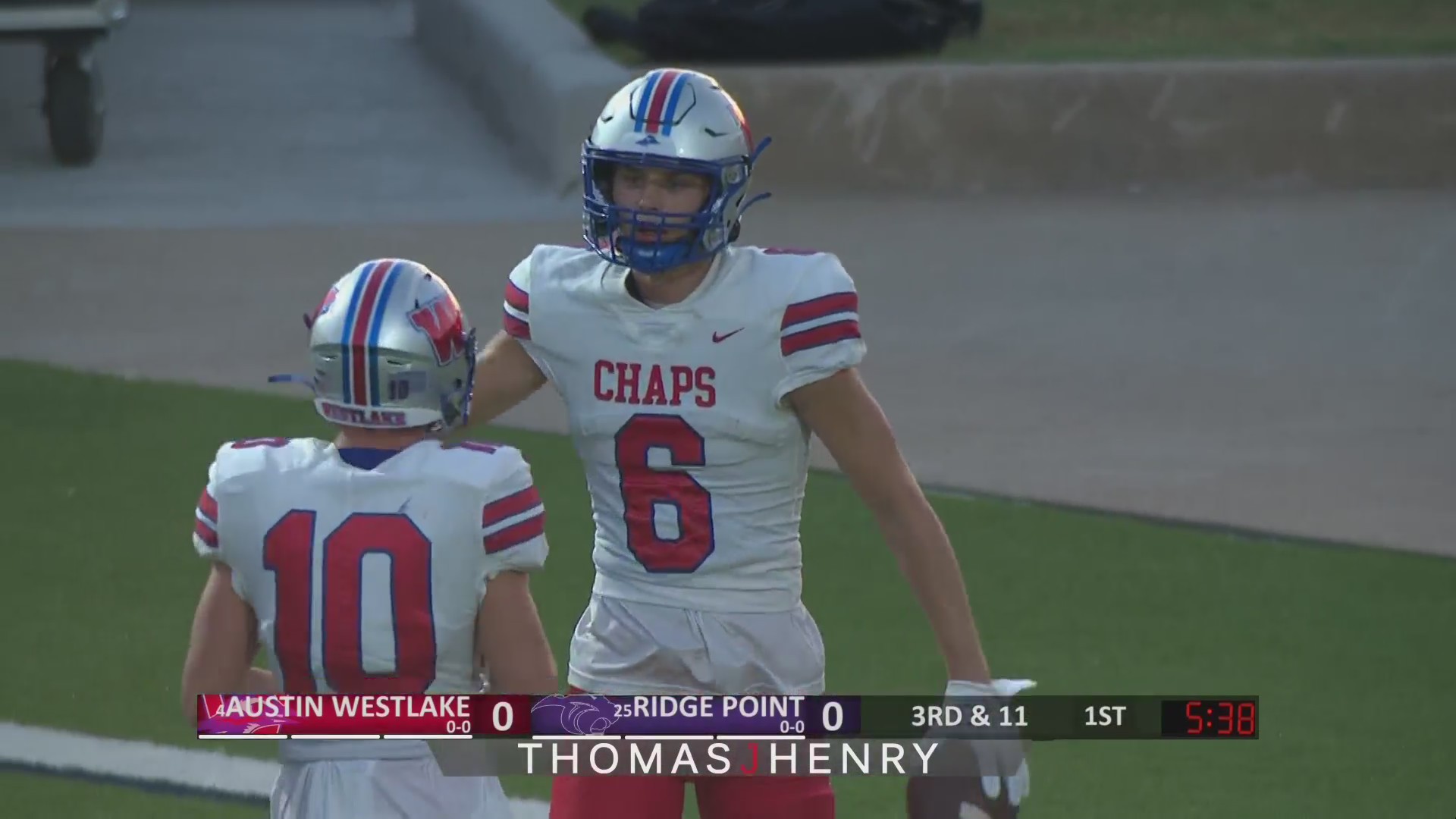 Paxton Land to Brody Wilhelm 22yard TD KXAN Austin