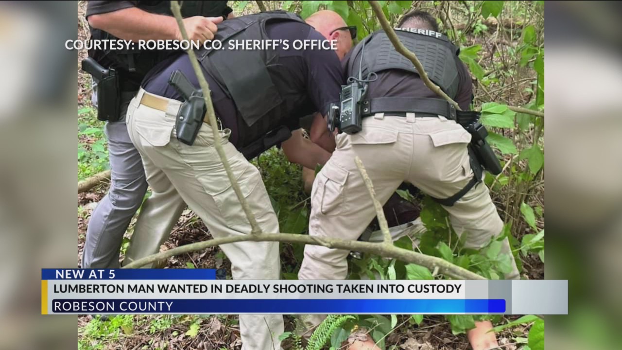 Lumberton man wanted in deadly shooting jailed after 5hour manhunt WBTW