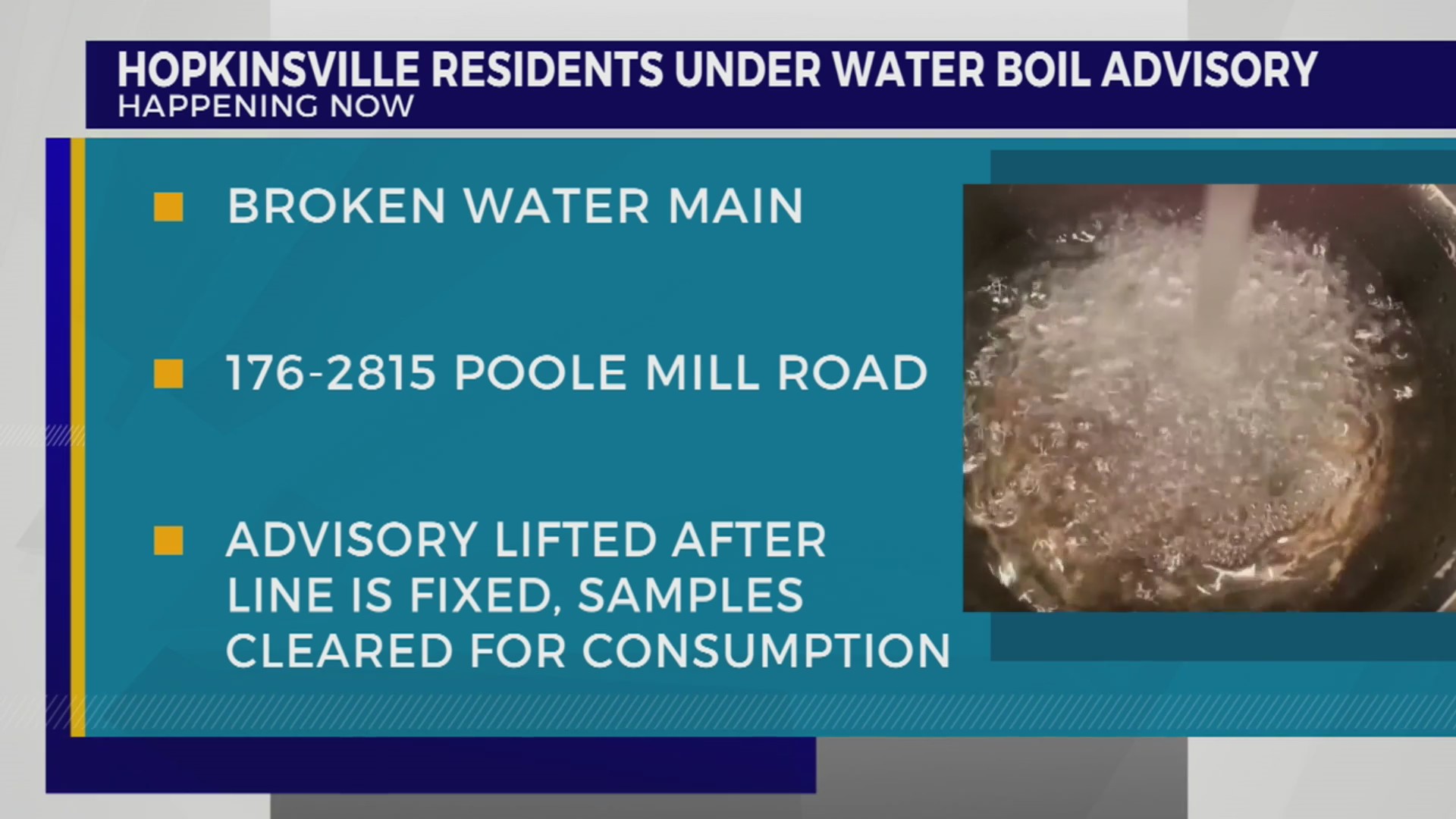 Hopkinsville residents under water boil advisory WKRN News 2