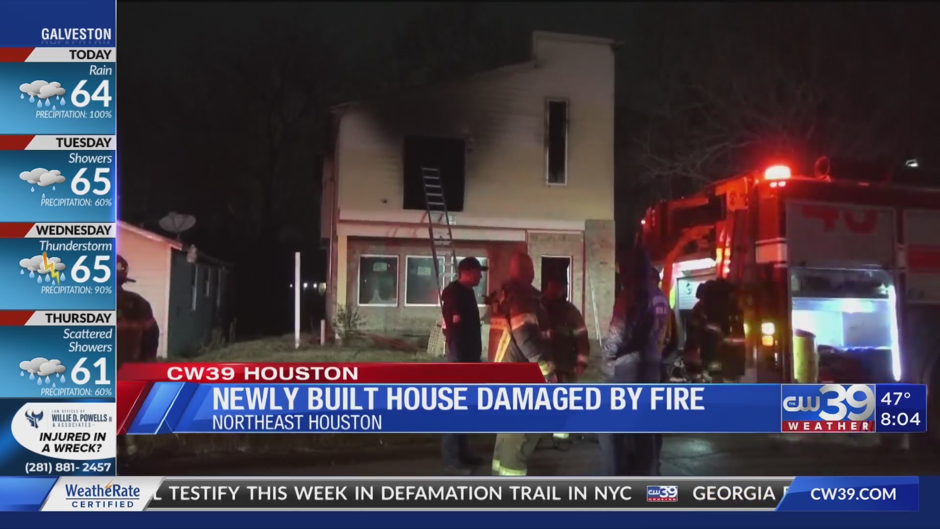 Newly built northeast Houston home damaged by fire | CW39 HOUSTON ...