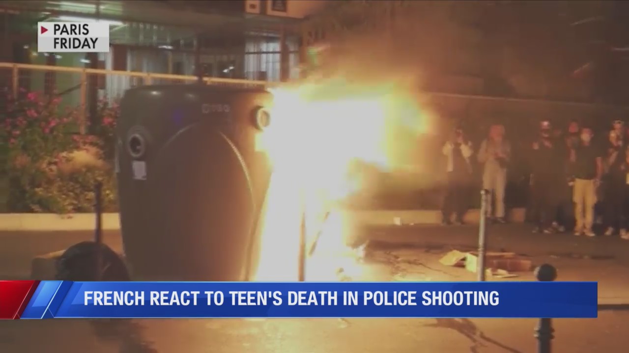 French riot after teen killed in police shooting during traffic stop ...
