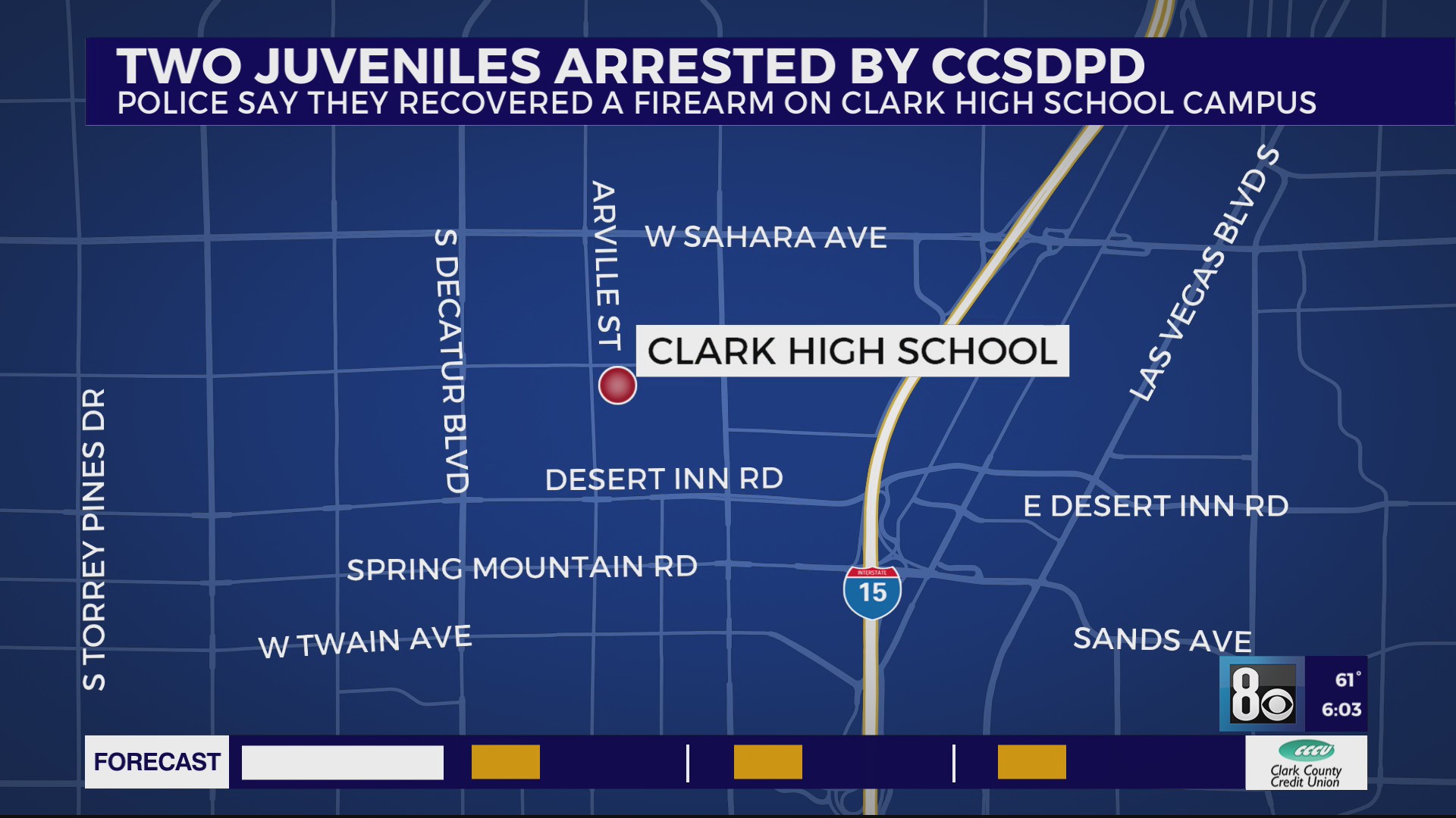 2 students arrested after police find gun at Las Vegas-area high school ...