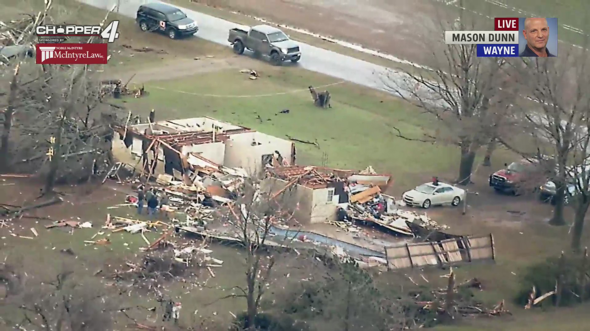 Overhead view of tornado damage in Wayne – KFOR.com Oklahoma City