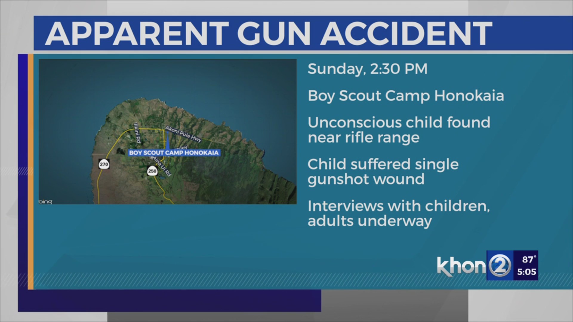Child dies after gun accident at Boy Scout camp in Hilo – KHON2