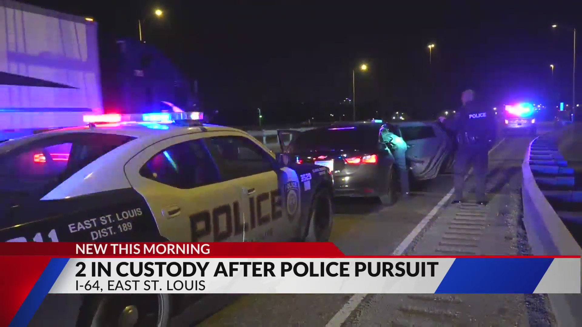 Two in custody after police chase ends in East St. Louis Tuesday ...