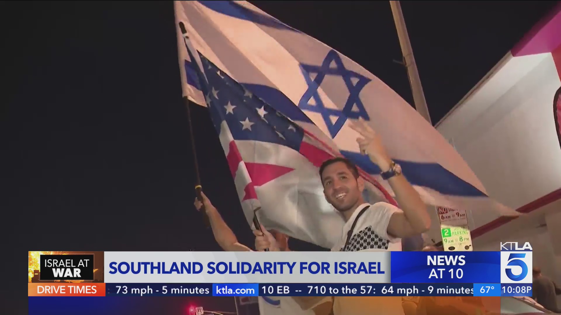 Thousands turn up for proIsraeli rally in Encino KTLA