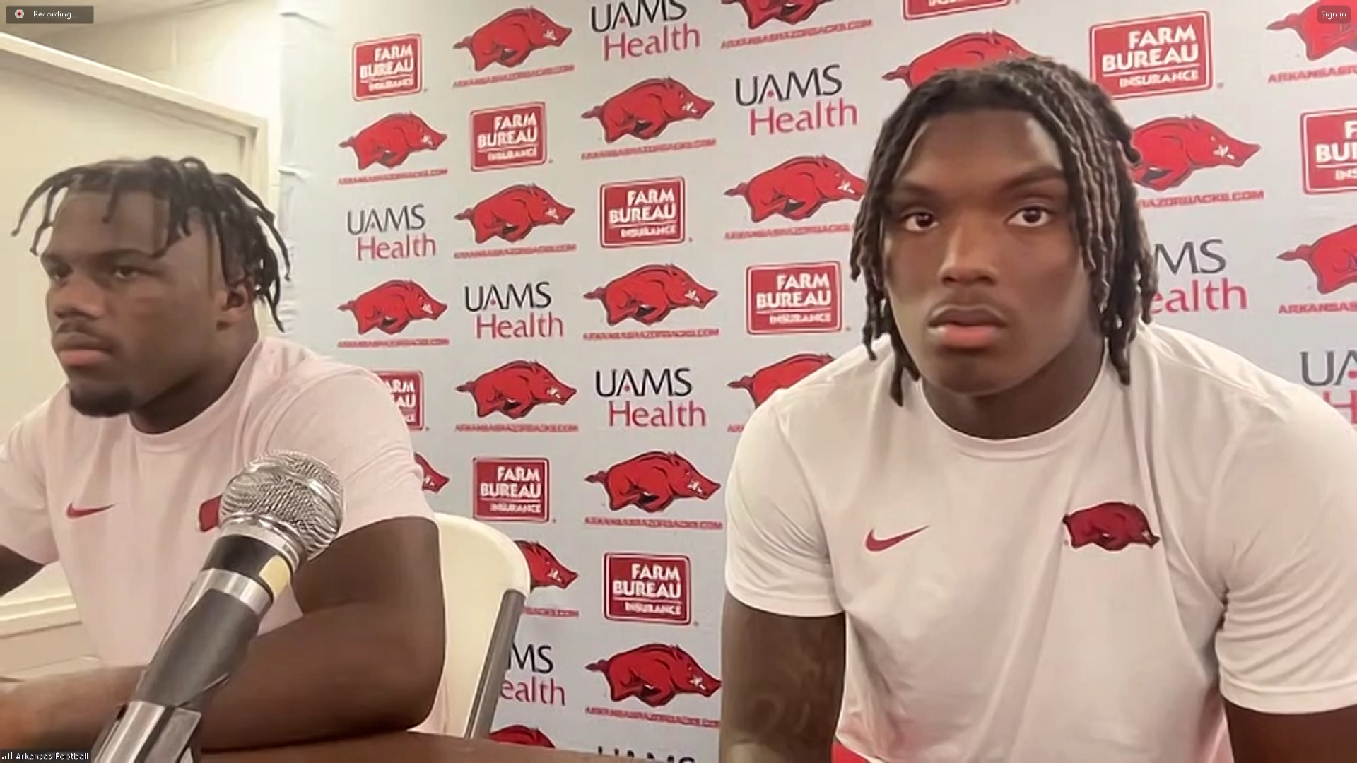 Rashod Dubinion and Jaheim Thomas talk about 24-21 loss to Alabama ...