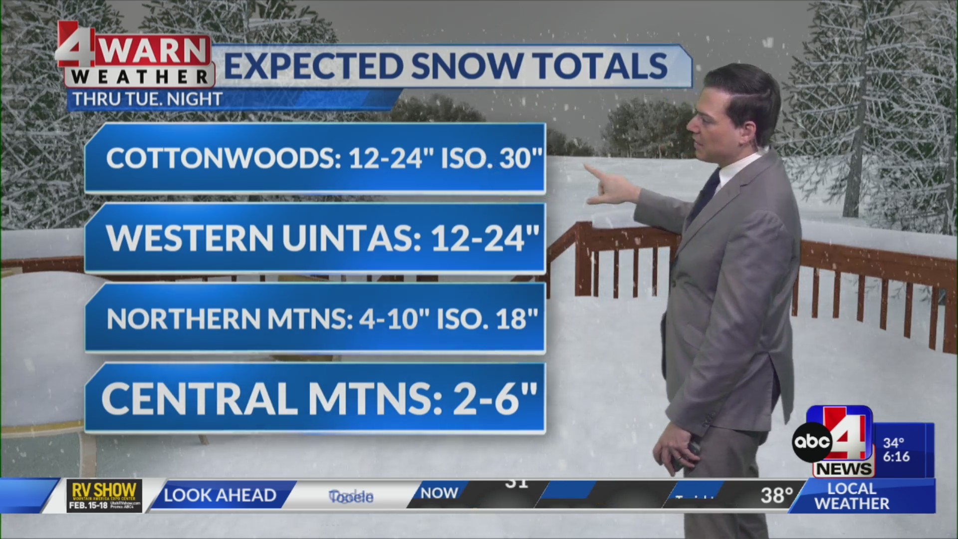 Storms roll into Utah on Monday with valley rain, mountain snow – ABC4 Utah