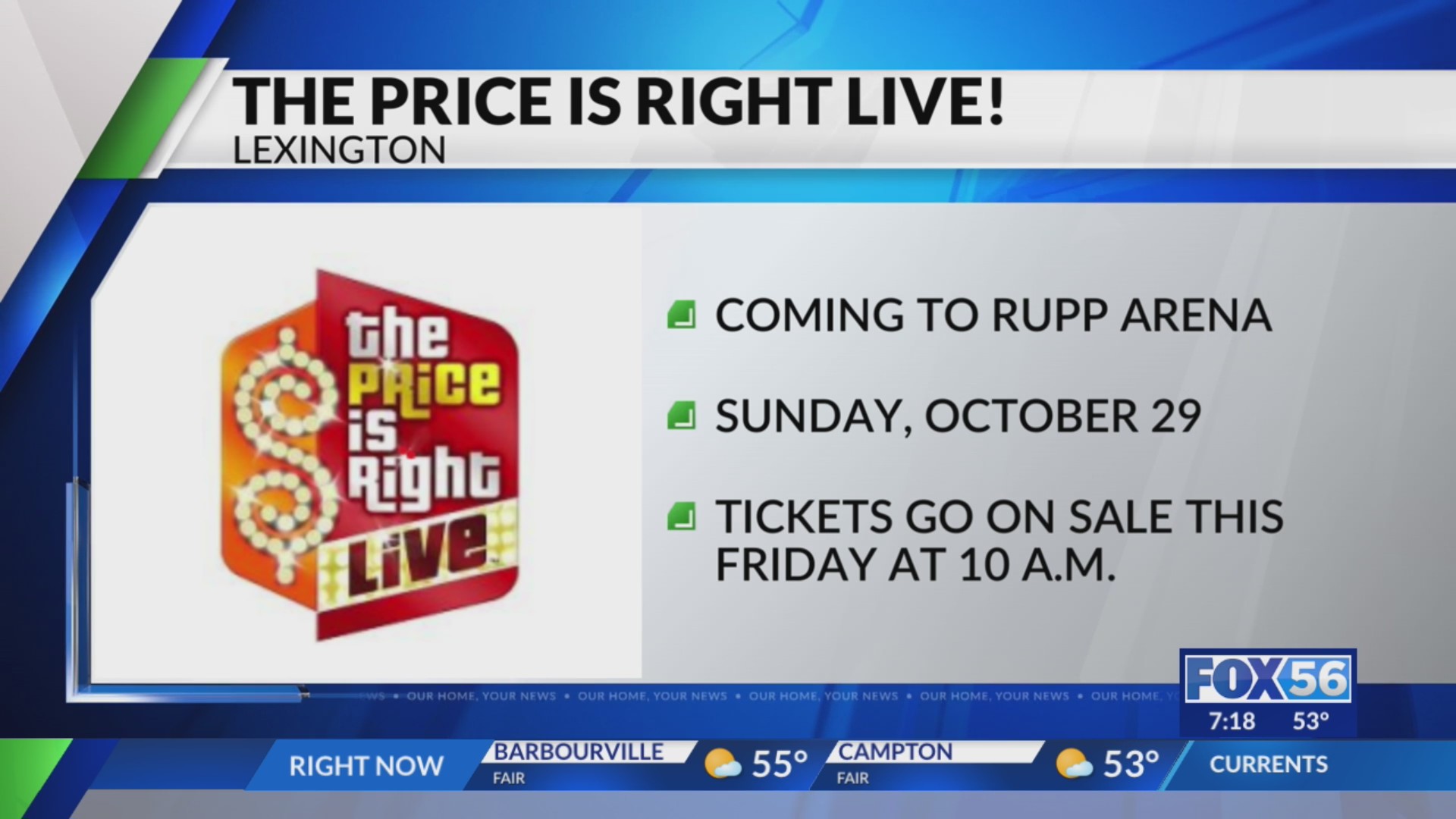 The Price is Right Live coming to Rupp Arena in Lexington – FOX 56 News