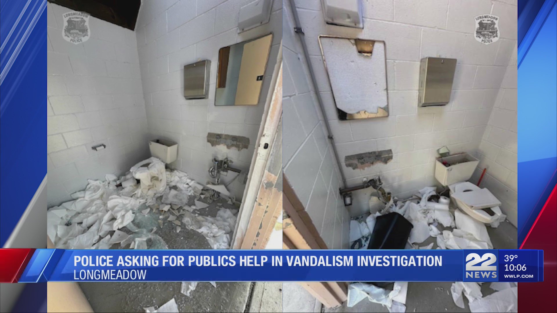 Longmeadow Police asking for publics help in vandalism investigation – WWLP