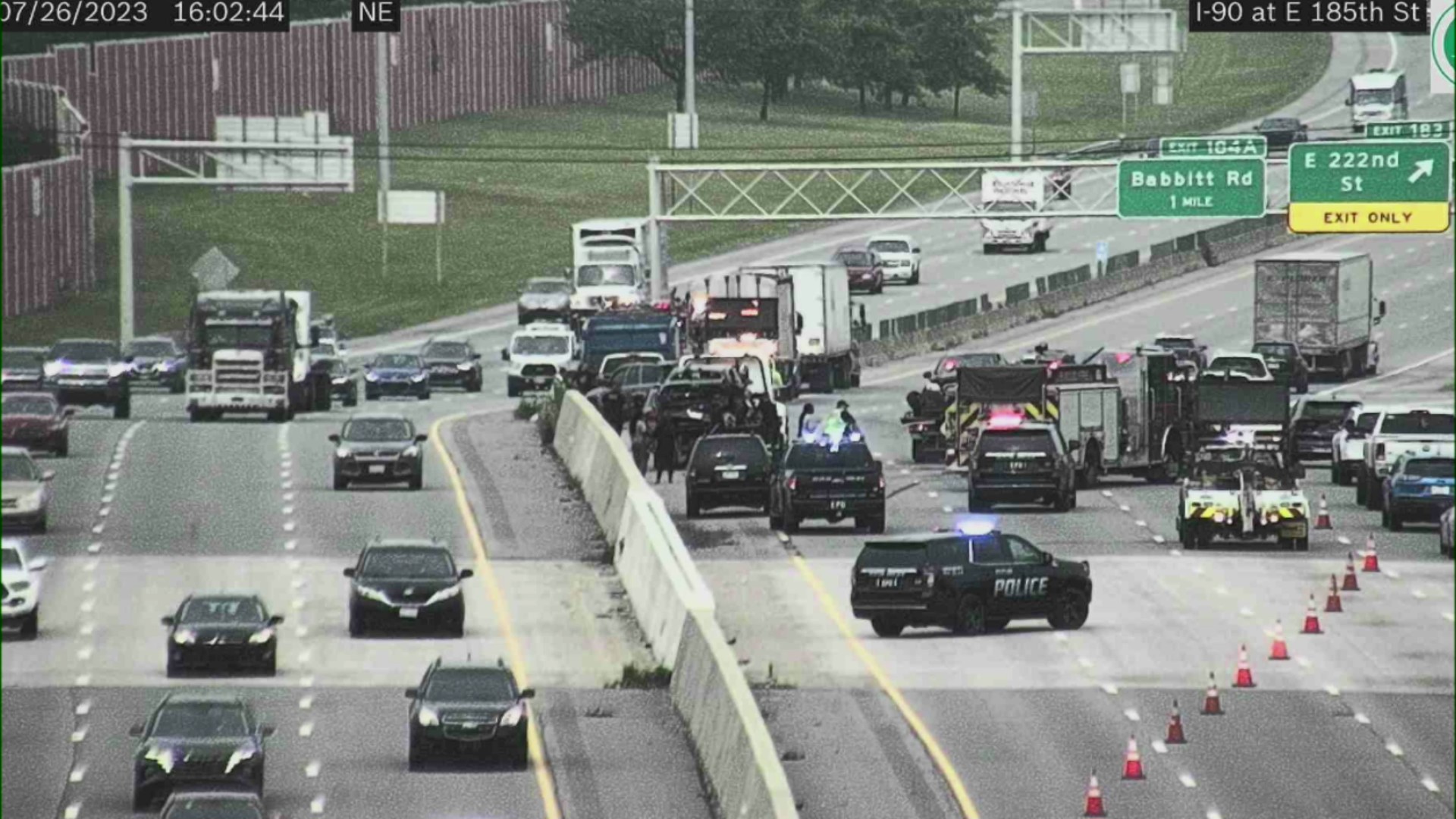 Crash on I-90 East – Fox 8 Cleveland WJW