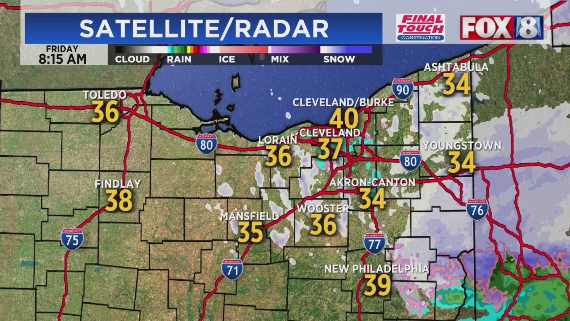 Streaks of rain and snow kick off the weekend – Fox 8 Cleveland WJW