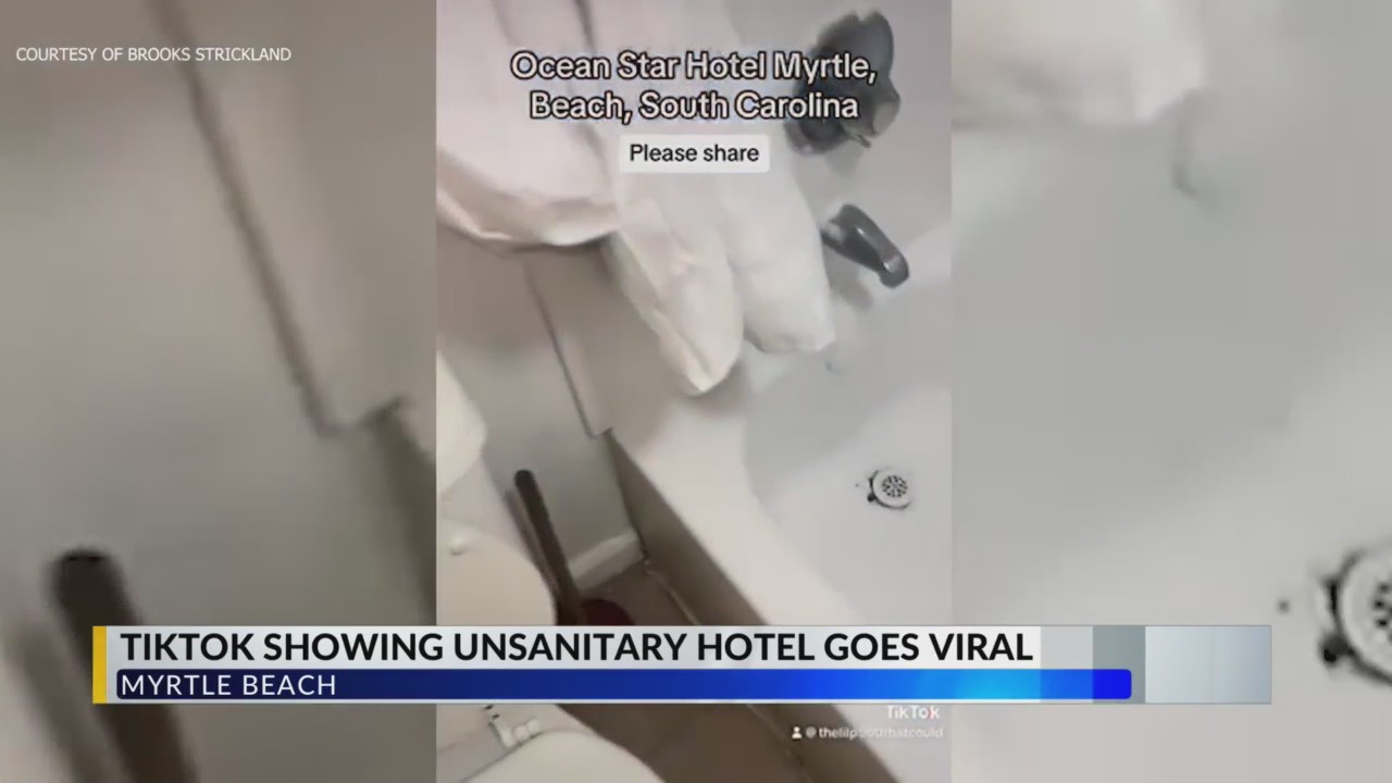 Family’s TikTok video of ‘unsanitary’ conditions at Myrtle Beach hotel