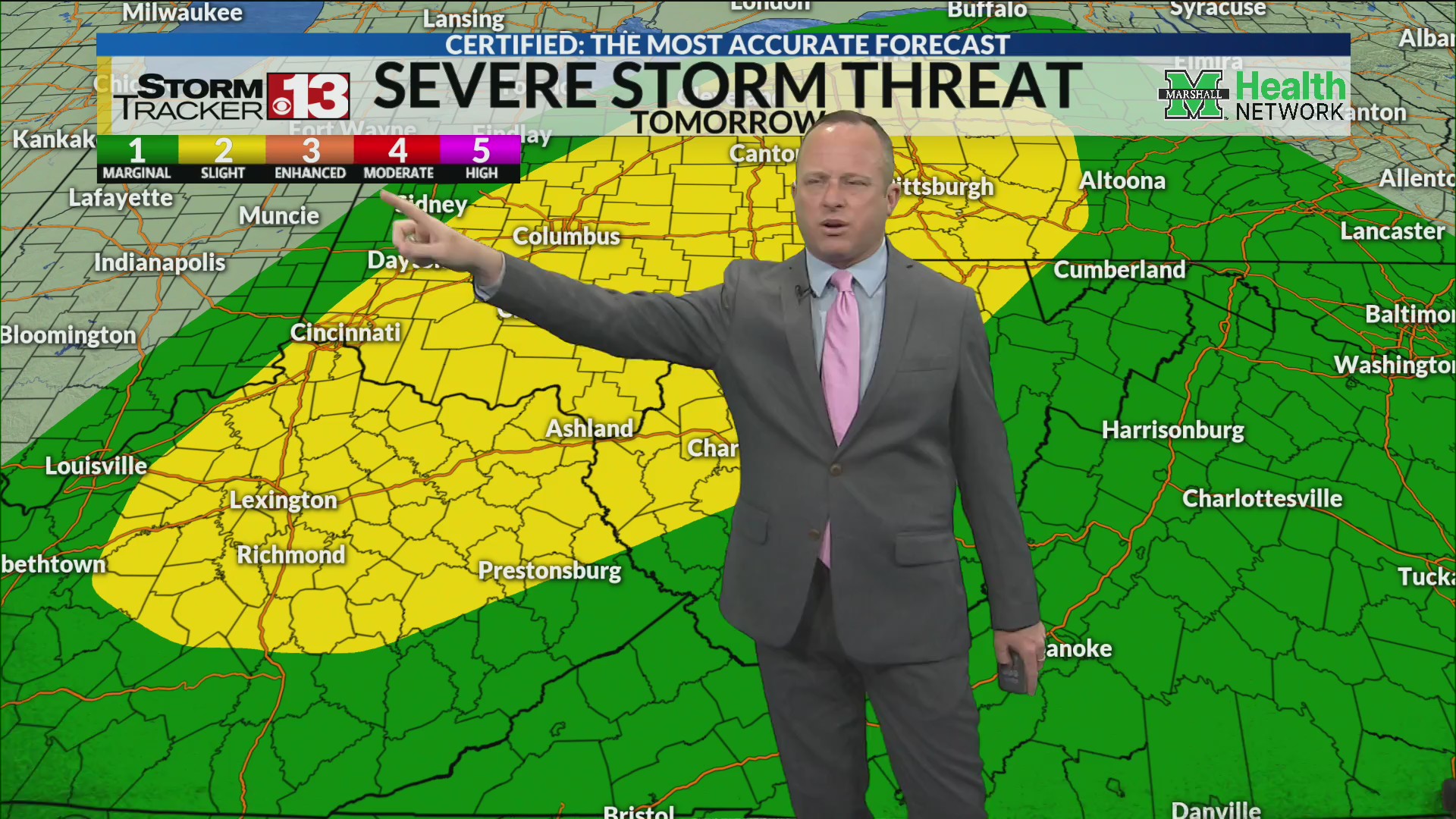 Showers today and severe weather Thursday – WOWK 13 News
