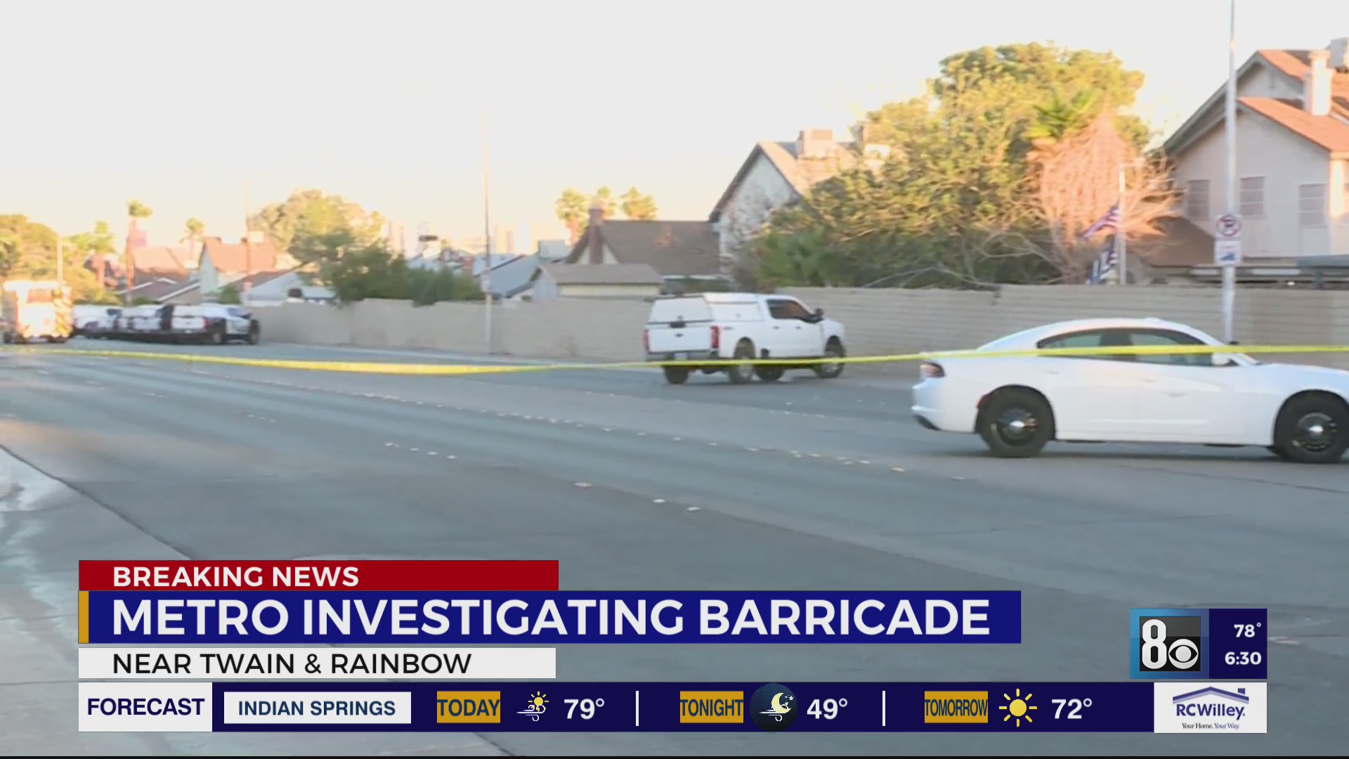 Las Vegas police, SWAT on scene of barricade in southwest valley – KLAS
