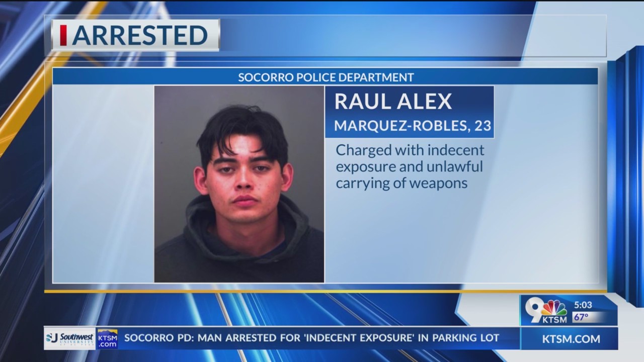 Man from Tornillo arrested for ‘indecent exposure’ in parking lot