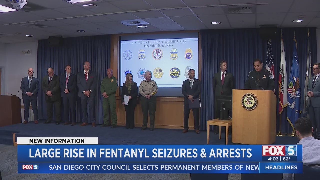 Large Rise in Fentanyl Seizures & Arrests – FOX 5 San Diego & KUSI News