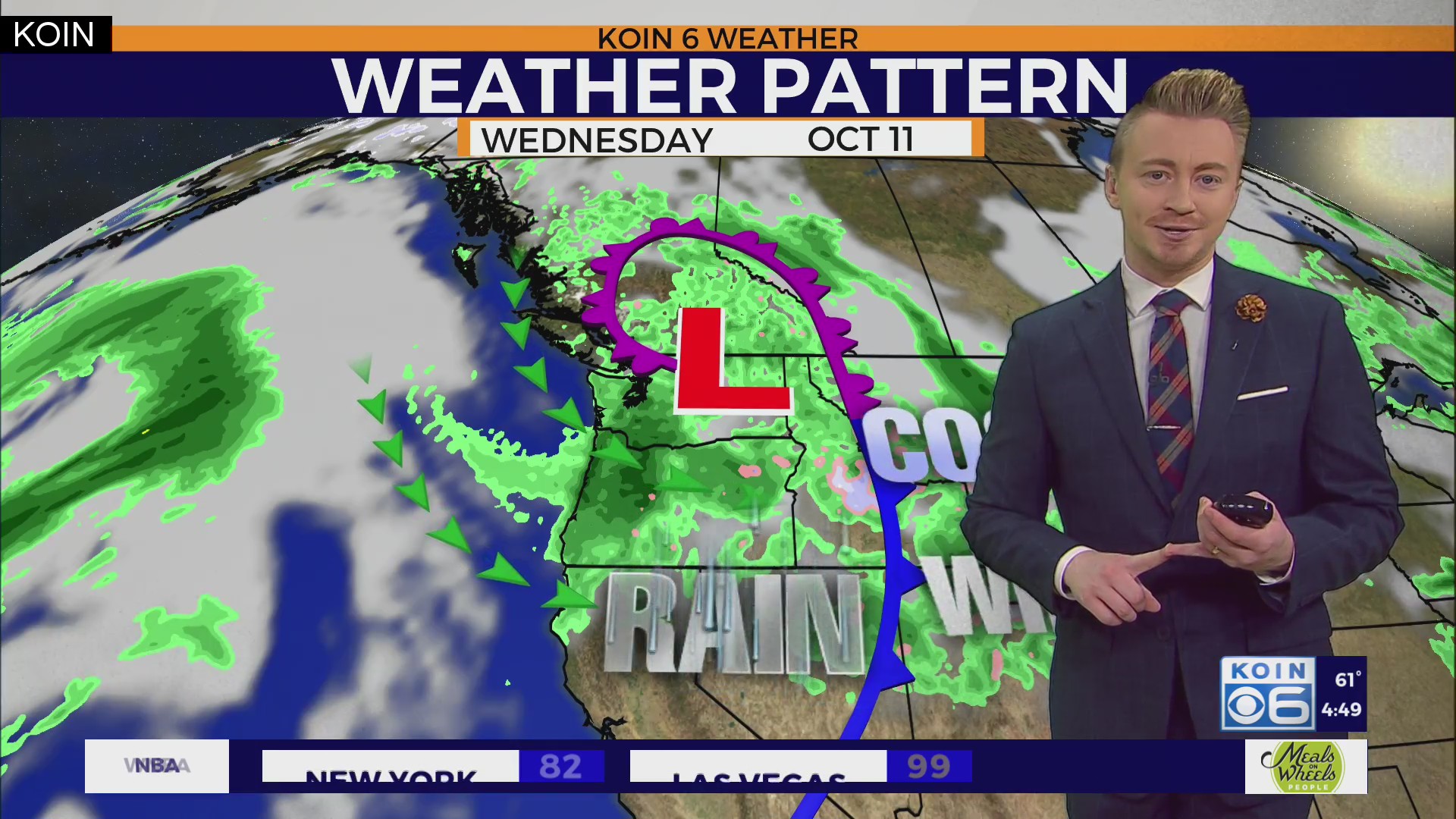 Cooler and wetter weather arrive in Portland Monday – KOIN.com