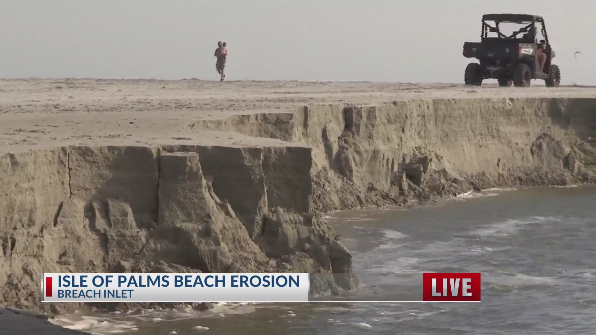 Major beach erosion seen at Breach Inlet on Isle of Palms WCBD News 2