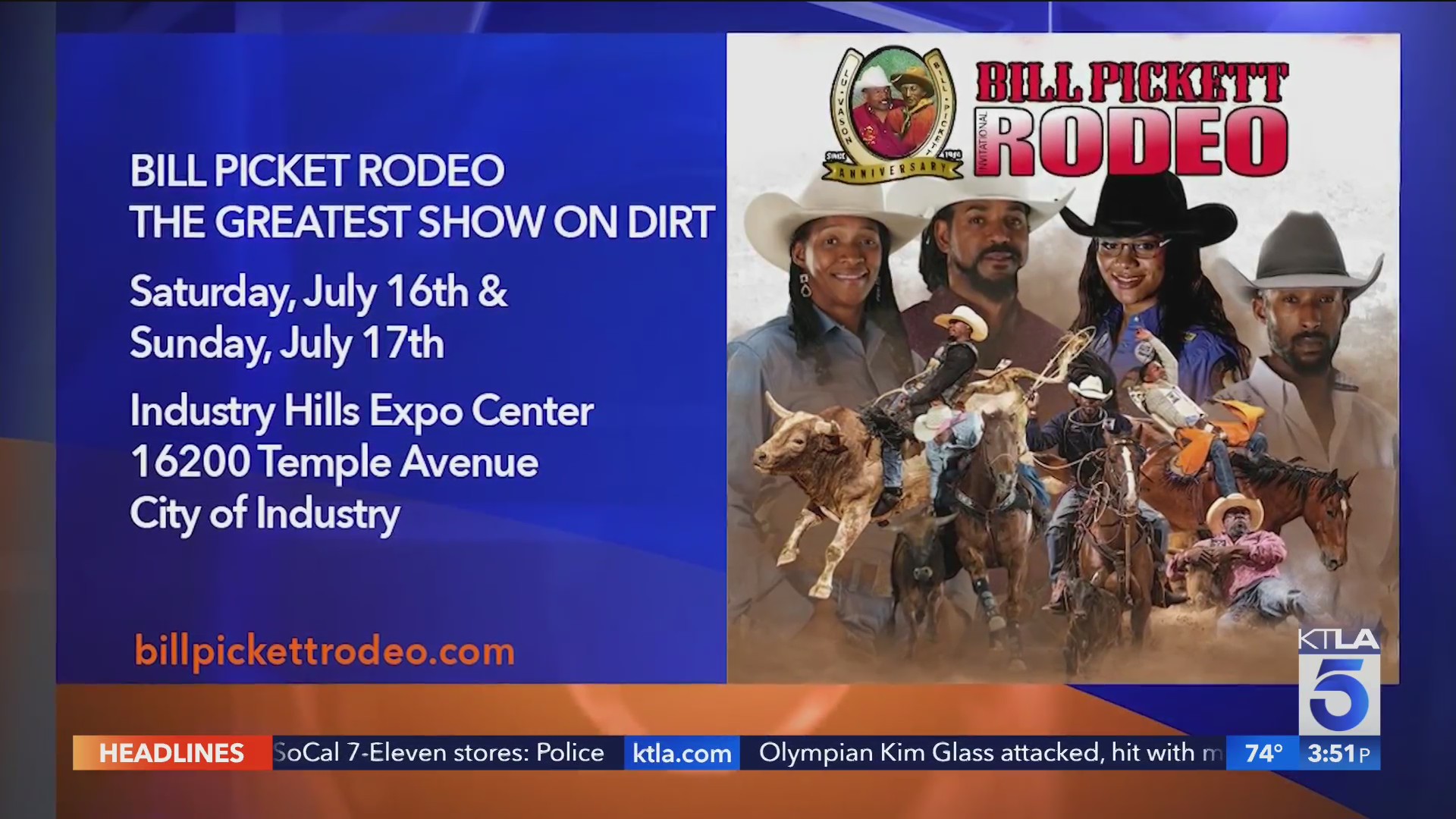 Bill Pickett Rodeo Preview KTLA Bill Pickett Rodeo Preview KTLA