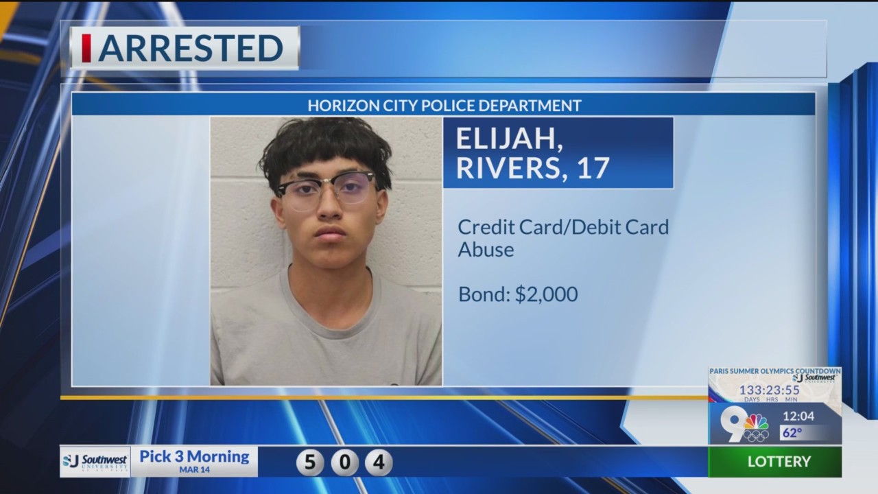 Horizon PD: Teen arrested after using stolen debit card at Whataburger ...