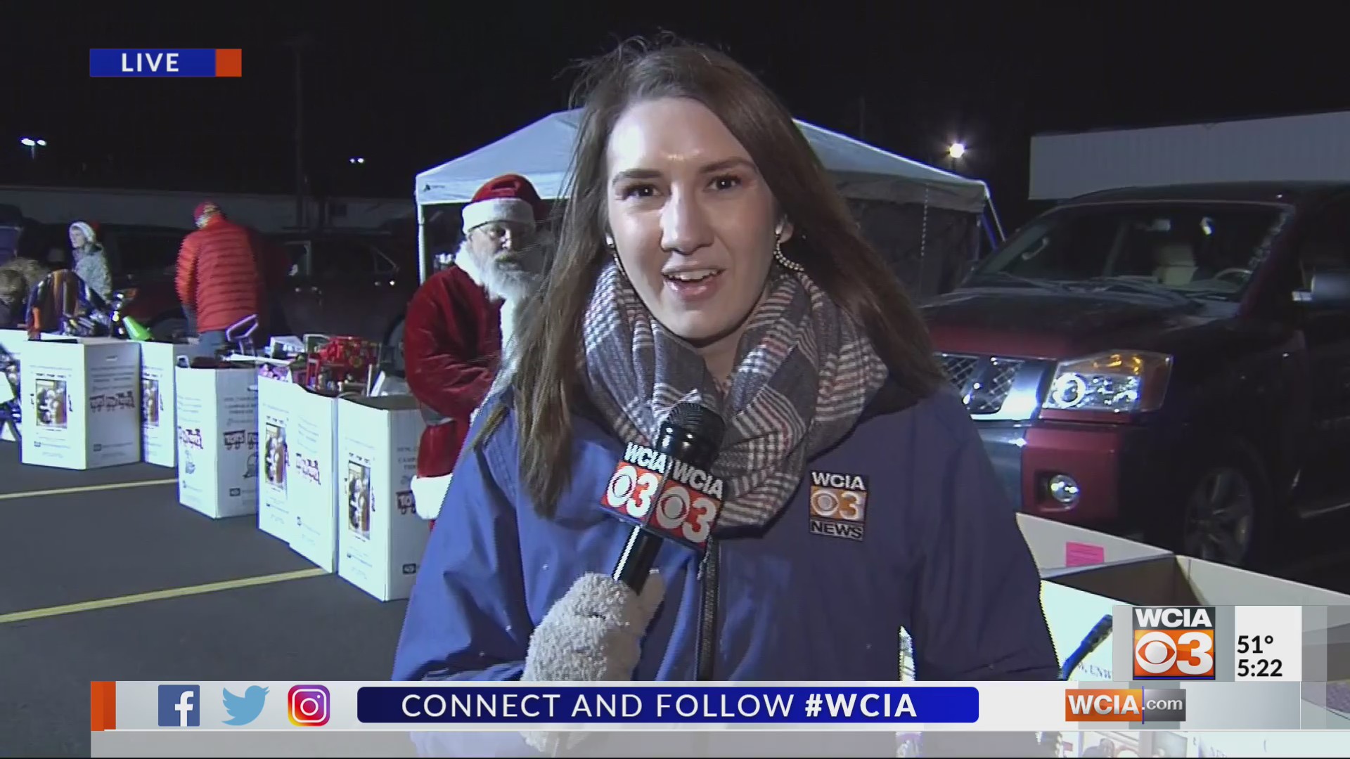 WCIA Toy Drive Toy Tour with Santa in Danville