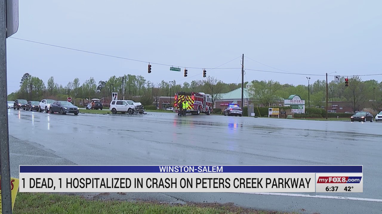 1 dead, 1 hurt in crash on Peters Creek Parkway – FOX8 WGHP